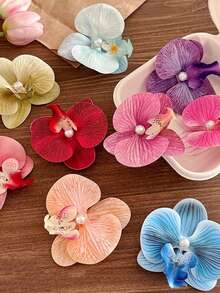 Bộ 9/5 chiếc kẹp tóc hoa lan thanh lịch, kẹp tóc mái hình bướm, kẹp tóc hoa lan, kẹp tóc hoa kiểu công chúa Pháp thanh thoát, thích hợp cho sử dụng hàng ngày, chụp ảnh bãi biển, kiểu tóc cưới, kẹp tóc, phụ kiện tóc, phụ kiện tóc nữ, trang trí đầu. - Nhiều màu - Xem 4