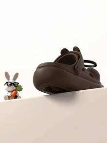 1 Pair Fashionable Cartoon Women EVA Thick Sole Anti-Slip Cute Casual Flat Sandals, Suitable For Spring And Summer - Coffee Brown - View 11