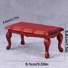 1 chiếc tủ ngăn kéo mini bằng gỗ cho nhà búp bê, kiểu dáng cổ điển châu Âu với chân cong, mô hình trang trí nhà cửa, vật trang trí để bàn, đồ chơi mini, phụ kiện mini, quà tặng cho bé trai, bé gái, lễ Phục sinh, tiệc hè, đạo cụ chụp ảnh, tương thích với nhiều loại búp bê có thể tạo dáng và mô hình anime, đồ chơi xây dựng cảnh thu nhỏ dành cho người lớn. - Nhiều màu - Xem 4