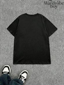 Disney Printed T-Shirt,Disney Cute Minnie Mouse  Pattern Print T-Shirts, Unisex,High-Quality Pure Cotton T-Shirt,Suitable For All Seasons, Comfortable And Breathable| Exquisite Design | The Best Choice For Giving Gifts - màu đen - Xem 2