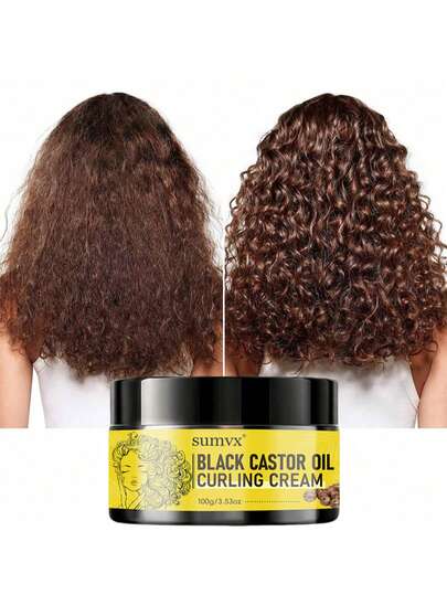 100克蓖麻油卷发霜，蕴含摩洛哥坚果油，持久抗毛躁，质地轻盈不油腻，滋养秀发，打造柔软、富有弹性且亮泽的卷发。适用于干性、卷曲和波浪发质，男女皆宜。