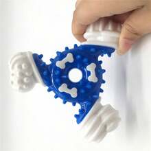 1pc Dog Toy Bone Shaped Nylon Coated Chew Stick, Chewing Training Dental Care Teeth Cleaning Toy For Pets - Multicolor - View 4