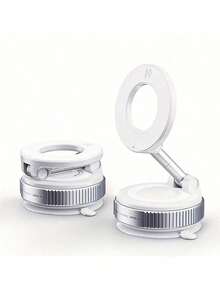 Suporte magnético para celular veicular com nano gel e rotação de 360°, com sucção super forte, compatível com MagSafe, 17, 16, 15, 14, 13, 12 e Pro Max. Dobrável e extensível, ideal para carro, painel, academia e espelho retrovisor. - A - Ver 16