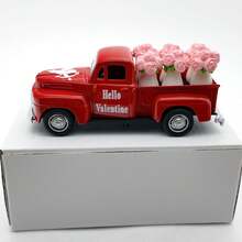 1 chiếc xe tải kim loại trang trí đám cưới với hoa hồng màu hồng, xe tải cổ điển lãng mạn, trang trí trong nhà, mô hình xe bán tải dùng để gieo hạt, trang trí bàn tiệc cưới, quà tặng đám cưới, đồ trang trí đám cưới. - nhiều màu - Xem 8