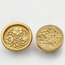 1个复古心形/猫/马/狗/蜜蜂/星星/月亮形铜蜡印章头（无柄），适用于婚礼请柬、信封和礼品包装 - 單件 - 查看 33