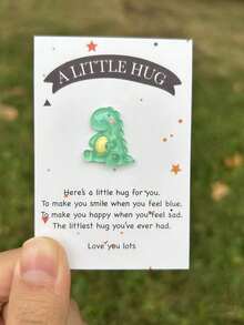 1/2 Set Cute Dinosaur Cards, Pocket Hug & Encouragement Cards, Thank You Cards, Men's Birthday Gift (Casual Style), Random Pattern - None - View 10
