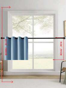 Blackout Curtains, Thermal Insulated, Opaque Curtains With Grommets, UV Protection, Bedroom Home Living Room Interior Decor - Blue - View 42