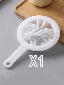 2pcs Reusable Fine Mesh Nylon Strainer Bags For Brewing, Nut Milk, Etc. - Kitchen Gadget, Easy To Strain And Filter - White - View 12