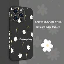 柔雨雏菊图案手机壳，兼容 17 Air 16 16e 15 Pro Max 14 Plus 13 12 11 8 7 X XS XR，以及三星 Galaxy S25 Ultra S24 Plus S23 FE S22 S21 S20 S10 A56 A55 A54 A53 A52 A51 A36 A35 A34 A33 A32 A31 A26 A25 A24 A23 A22 A17 A16 A15 A14 A13 A12 A07 A06 4G 5G，以及小米 15T 14T 13T 12T 11T Pro 15C 14C 13C 12C 10C Note 15 14 13 12 11 10 9 8、Poco F7 M7 X7 F6 X6 M6。适用于华为X5 M5 M5S X4 M4 M3 F3 X3 GT及华为P40 Lite P30 P20 P Smart 2019的防摔软壳 - 黑色 - 查看 2