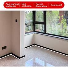 1 pieza Tira decorativa triangular autoadhesiva de 200cm/300cm/600cm de PVC - Sello de zócalo triangular elástico, fácil instalación, protección de bordes para interiores - A - Ver 10