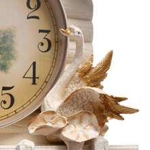ZHFEISY Forest Wall Clock, Modern Creative Silent Wall Clock For Living Room, Realistic House And  Shapes, Battery Powered - White - View 11