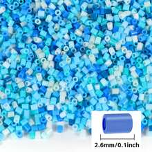 5000pcs 2.6mm Blue Fused Beads Set, Suitable For Beading Handcraft Materials, Creative DIY Art Craft, High Quality Smooth Beads, DIY Art Project Making, Ideal Gift For Beginners And Hobbyists - 2.6mm Puzzle Beads - View 2