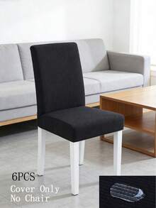 1pc Waterproof Restaurant Chair Cover, Elastic Dining Chair Slipcover, Removable & Washable Soft Dust-Proof Chair Cover, Suitable For Kitchen, Hotel Dining Table, Banquet Chair - Multicolor - View 16