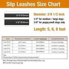 1 pieza Correa trenzada duradera, correa para perros con cierre deslizante adecuada para perros pequeños, medianos y grandes para paseos y entrenamiento al aire libre - Negro - Ver 3