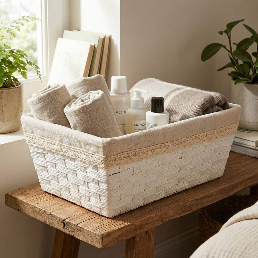 Storage Baskets - Blanc - Voir 1