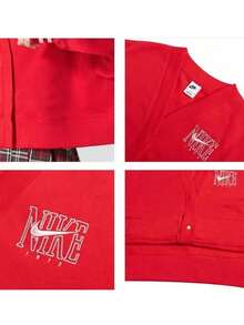 Nike 女子AS W NSW PHNX FLC OOS GX CRDGN運動外套 - 紅色 - 查看 10