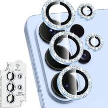 Alloy Glitter Rhinestone 1pc Galaxy S26 Ultra/S26 Plus/S26 Camera Lens Protector, Single Metal Ring Tempered Glass Lens Cover, [Strong Adhesion] Anti-Scratch Ultra-Thin High-Definition Transparent Lens Cover, 1pc, CD Pattern, Glitter, Rhinestone, Multiple Styles & Colors Mother's Day Gift Anniversary Gift - Multicolor - View 11
