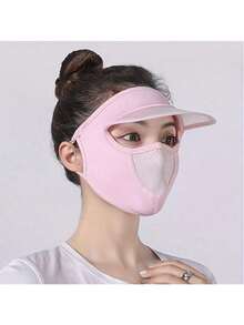 1/2/3/5个装带遮阳板防晒面罩，女士夏季轻薄透气可水洗全脸防护面罩 - 彩色 - 查看 19