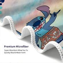 Disney 1条卡通人物印花轻薄速干沙滩巾，适合夏季度假、旅行、游泳池、露营和野餐。 - A - 查看 9