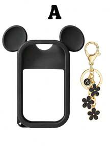 1个花朵钥匙扣免洗洗手液喷雾瓶套，1盎司（30毫升）2026字母花朵珍珠包包挂饰喷雾瓶吊坠，以及硅胶米老鼠耳朵造型喷雾瓶防摔防撞保护套，珍珠手链设计，方便旅行携带，可挂在包包、钥匙或儿童背包上，耐磨、防水、可水洗、可重复使用。 - 彩色 - 查看 77