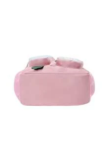 新款卡通动物轻便防水背包，适合幼儿园女童，防疲劳儿童书包，3-14岁 - 粉色 - 查看 8