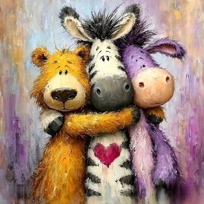 1pc [30*30cm/11.8*11.8in][40*40cm/15.7*15.7in]5D Acrylic Diamond Painting Kit, Doll Poodle Pattern, Suitable For Adult Beginners DIY Mosaic Diamond Art, Full Drill Handmade DIY Diamond Painting, Applicable For Living Room, Bedroom, Office Wall Decor Painting, Surprise Art Home Decor Gift For Family And Friends