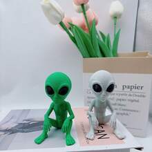 热门3D打印万圣节外星人恐怖氛围装饰品、花园装饰、恐怖雕塑模型 - 彩色 - 查看 5