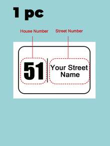 10x15cm Personalized Trash Can Sticker - Decorate Your Trash Can With House Number And Street Name, Horizontal Design For Easy Identification, Waterproof And Durable, Modern Personalized Housewarming, Couple, Parent, Family, Friend Gift - Multicolor - View 16