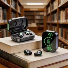 YD03 TWS 蓝牙 5.3 无线 HIFI 音乐耳机 TWS 耳塞式耳机 LED 显示屏运动游戏耳机 - 查看 4