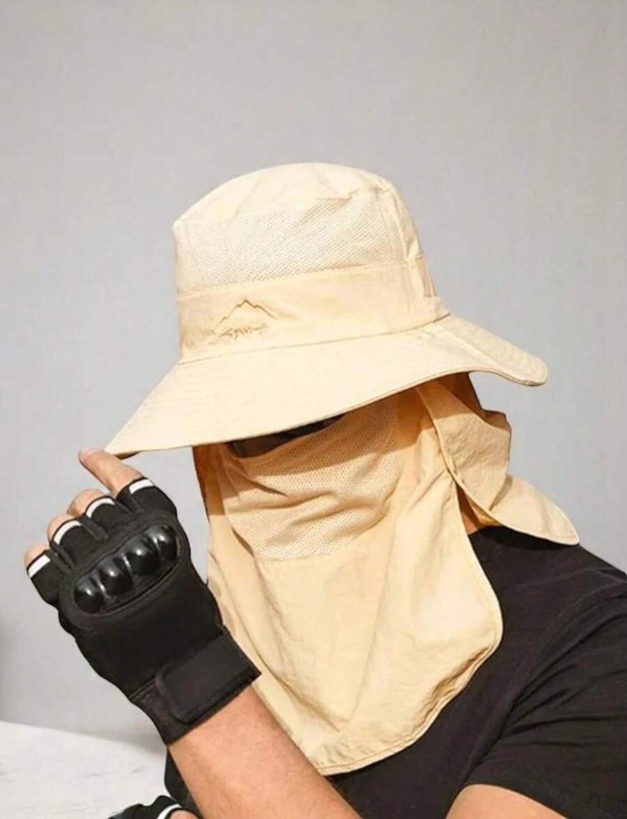 Sombrero de pesca de ala ancha, protección solar y antic viento, secado rápido, transpirable para verano y deportes al aire libre - 1 - Ver 1