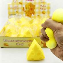 新款可爱奶酪捏捏乐玩具，创意奶酪捏捏乐玩具，适合作为圣诞节、派对小礼物，柔软，Nee Doh，软萌玩具，可爱小玩意，Nee Doh，奶酪捏捏乐，捏捏乐饺子 - 彩色 - 查看 5