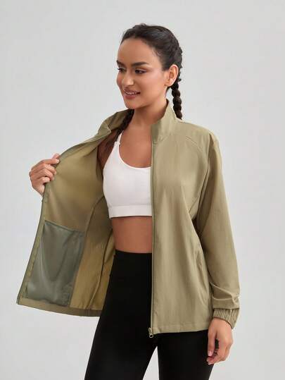 夏季轻薄UPF50+防晒女式夹克，透气防紫外线户外运动速干时尚印花休闲风衣