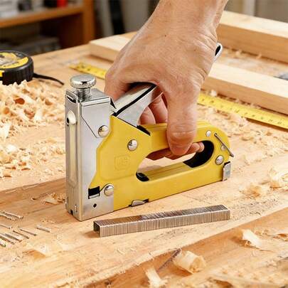 1 Pc Manual Heavy Duty, Staple Gun,Great For Home Woodworking Repairs, DIY Projects, And Crafts(No Staples)