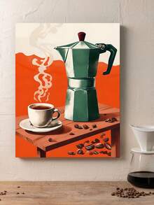 Decorative Plaque/Picture For Coffee, Kitchen, Coffee Corner, Vintage Style - Opsi 3 - View 3
