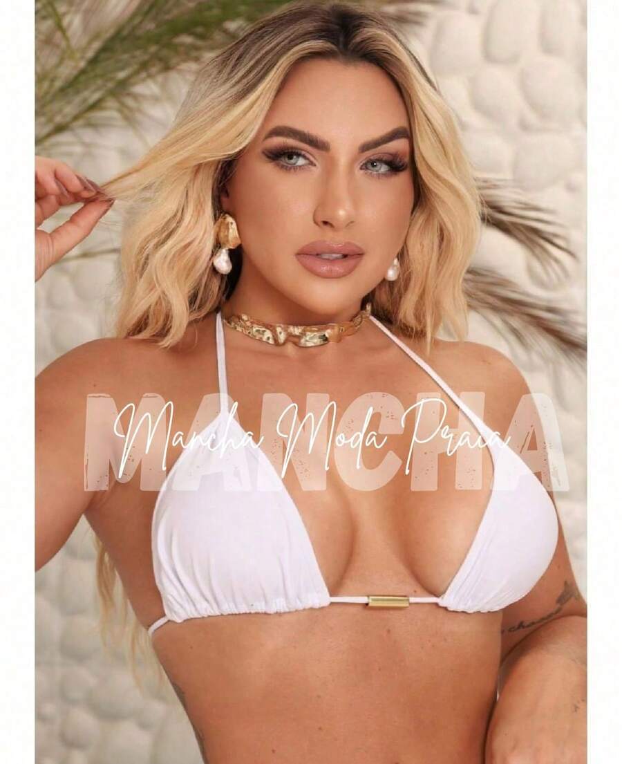 Polyamide Bikini With Lined Cups - S, M, L, XL - White - View 1