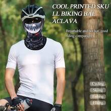 Fabulous Be Xtreme CS25-WS 时尚骷髅印花骑行头套，适合日常骑行使用 - 彩色 - 查看 4