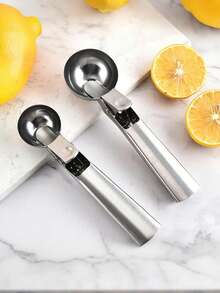 不锈钢双用途冰淇淋勺，可用作冰淇淋勺、哈密瓜球制作器、多功能冰淇淋勺、水果冰淇淋勺 - 彩色 - 查看 11