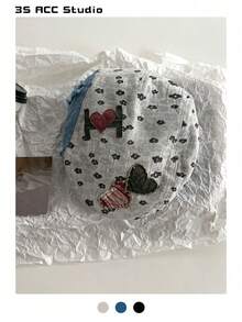 刺绣贴片贝雷帽，设计师新款艺术时尚单品，格子报童帽配刺绣贴片，复古贝雷帽，男女通用报童帽，做旧报童帽 - 彩色 - 查看 6