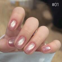 MIANEL GEL 10毫升蜜桃猫眼凝胶指甲油，2026新款春季红色美甲，亮泽玻璃珠猫眼磁性指甲油，白色和粉色美甲，适合情人节礼物，专业美甲沙龙美甲用品 - 彩色 - 查看 22