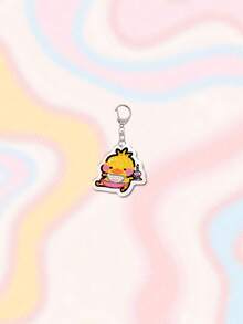 1pc Acrylic Cute Toy Bear Theme Keychain Pendant, Backpack Decor/Bag Accessory/Schoolbag Accessory/Wallet Pendant, Gift For Friends - Multicolor - View 19