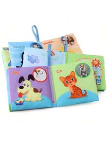 Crinkle Rustle Sound Book, Unrippable Fabric Book, Fruits & Animals Educational Toys For Infants, Promote Early Learning & Cognitive Development, Christmas, Easter Gift - Multicolor - View 7