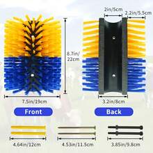 Livestock Scratch Brushes, Horse Scratcher, Full Massage Brush Kit For Horse, Cattle, Sheep, Pig, Yellow - Durable Plastic Bristles And PP Body, Relieves Itchy Back, Grooming And Scratching Post For Farm Animals, No Batteries Required - Style B - View 7