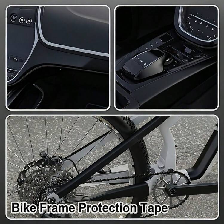 1pc 30*100cm Matte Ice Film, Car PVC Sticker, Car Modification Film, Suitable For Vehicle Body Interior, Exterior, Roof Wrap, Motorcycle, RV - A - View 3
