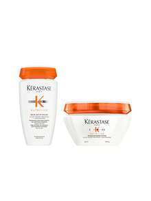 Kérastase [Bundle] Nutritive Bain Satin Shampoo 250 Ml + Masquintense Riche Hair Mask 200 Ml - Nutritive - View 1