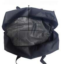 帆布遮阳杆收纳袋、露营帐篷睡袋收纳袋、旅行野餐手提袋 - 黑色 - 查看 4