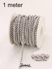 1m Stainless Steel Wide Chain, DIY Necklace & Bracelet Jewelry Making Supplies - Chain - View 12