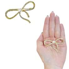 Metal Brooch With Pin, Rhinestones, Pearls, Embellishment For Scarf, Clothing. - 查看 1