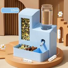 1pc Hamster Feeder & Waterer, Leak-Proof Drinking Fountain, All-In-One Hamster Food Bowl & Water Dispenser, Anti-Spill Multifunctional - View 7