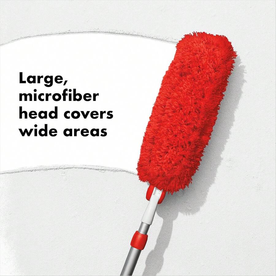 OXO Good Grips Extendable Microfibre Duster Long Handle For High Ceilings Hard To Reach Areas Home Cleaning Tool - Dusters - View 1