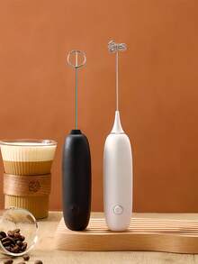 1pc Battery Powered Electric Milk Frother & Coffee Stirrer, Portable Cappuccino Maker, Kitchen Appliance - Multicolor - View 5